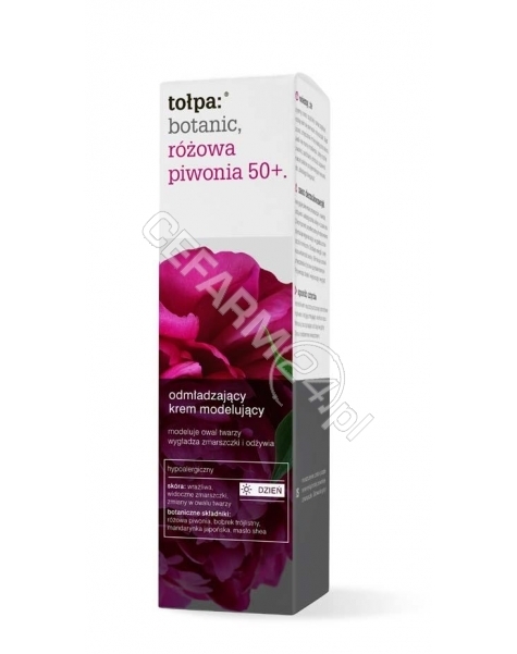 TORF CORPORA Tołpa Botanic Różowa Piwonia 50+ odmładzający krem modelujący na dzień 40 ml