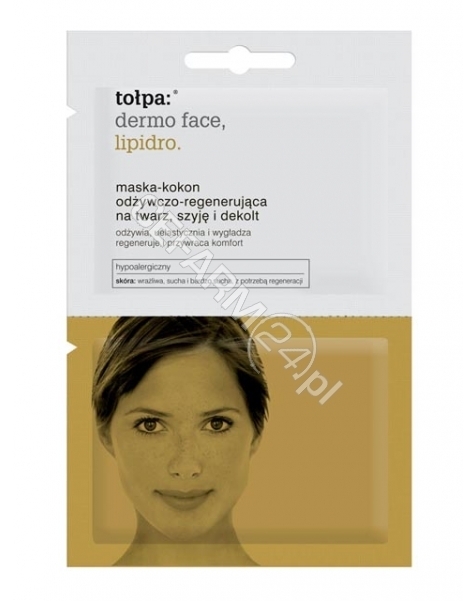 TORF CORPORA Tołpa dermo face lipidro maska-kokon odżywczo-regenerująca, na twarz, szyję i dekolt 2x6 ml
