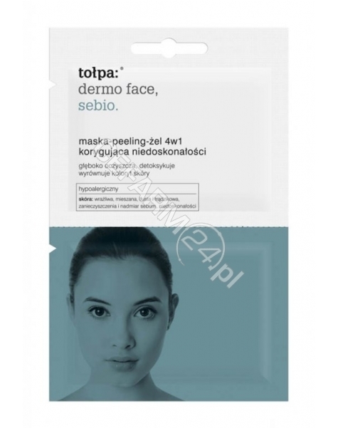 TORF CORPORA Tołpa dermo face sebio maska-peeling-żel 4w1 korygująca niedoskonałości 2 x 6 ml