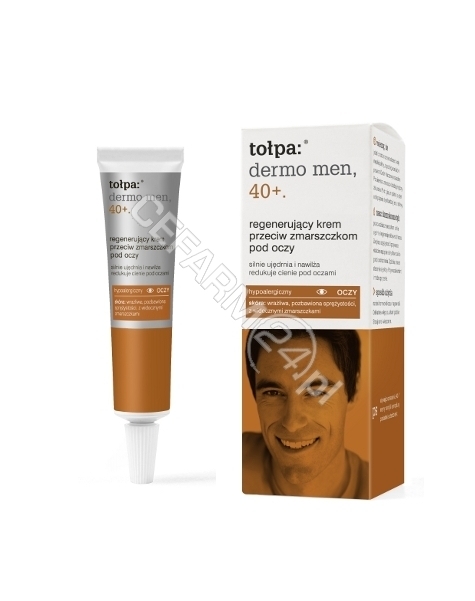 TORF CORPORA Tołpa dermo men 40+ regenerujący krem przeciw zmarszczkom pod oczy 10 ml