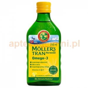 ORKLA HEALTH AS Tran Mollers, cytrynowy, 250ml