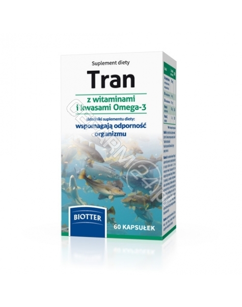DIAGNOSIS Tran z witaminami + kwasy omega-3 x 60 kaps (Biotter)
