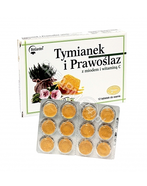 BIGGARDEN Tymianek i prawoślaz x 12 tabl do ssania