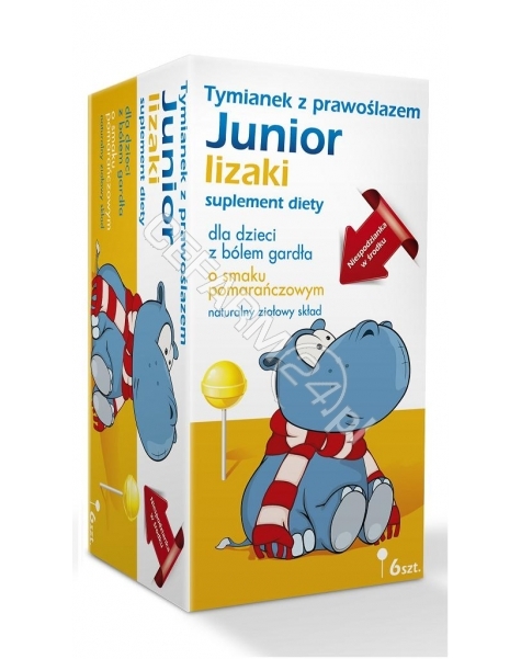 MSFARMA Tymianek z prawoślazem junior lizaki x 6 szt