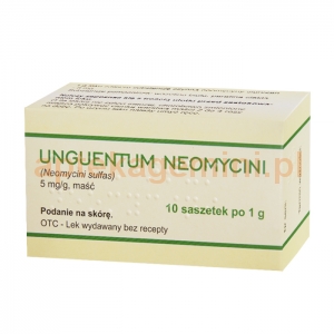 CHEMA-ELEKTROMET Unguentum Neomycini, maść 5mg/1g, 10 saszetek