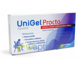 APOTEX NEDERLAND BV UniGel Apotex Procto czopki doodbytnicze 5 sztuk