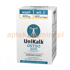 ORKLA HEALTH AS Unikalk Osteo 1000, 120 tabletek