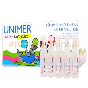 A & D PHARMA UNIMER BABY, Natrium Chloratum 0,9%, 50 ampułek po 5ml