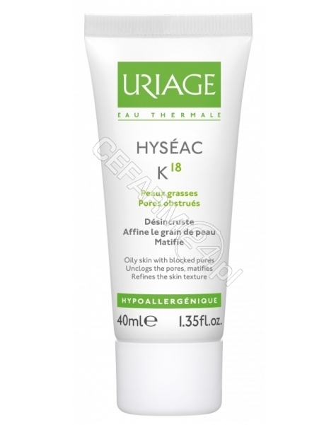 URIAGE Uriage hyseac K18 krem do cery tłustej i trądzikowej 40 ml