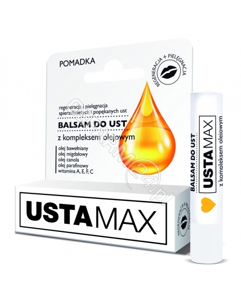 MAXMEDICAL Ustamax balsam do ust z kompleksem olejowym 4,9 g