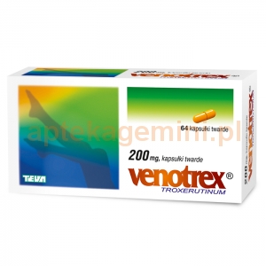 PLIVA Venotrex 200mg, 64 kapsułki