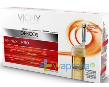 VICHY VICHY DERCOS AMINEXIL PRO Płyn przeciw wypadaniu włosów dla Kobiet 12+6 ampułek 10580