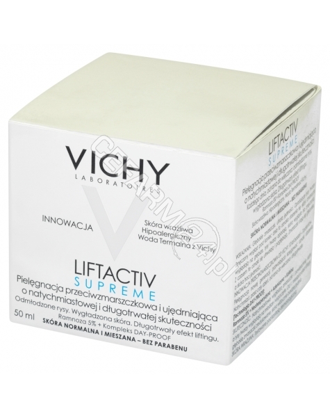 VICHY Vichy liftactiv supreme - krem przeciwzmarszczkowy do cery normalnej i mieszanej 50 ml