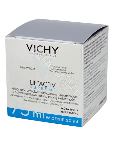 VICHY Vichy liftactiv supreme - krem przeciwzmarszczkowy do cery suchej 75 ml