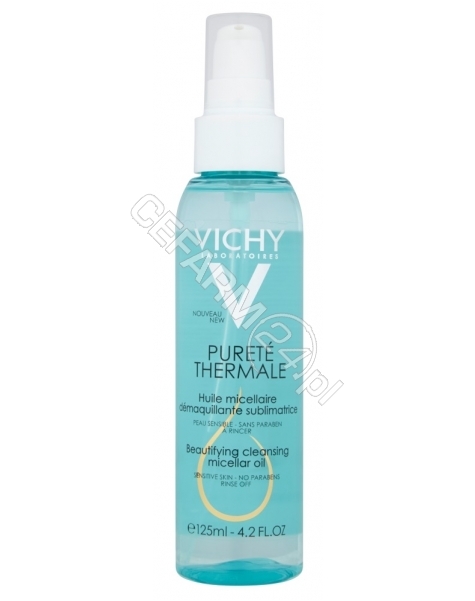 VICHY Vichy Purete Thermale upiększający olejek micelarny do demakijażu do skóry wrażliwej 125 ml