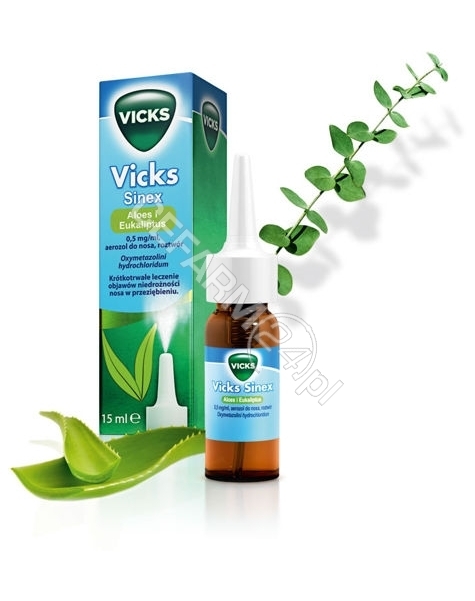 PROCTER & GA Vicks Sinex aloes i eukaliptus aerozol do nosa 15 ml