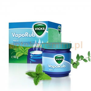 PLIVA Vicks VapoRub, maść, dla dzieci od 5 lat i dorosłych, 50g