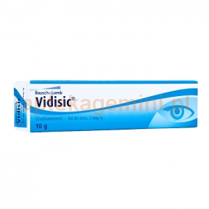 INPHARM Vidisic, żel do oczu 2mg/1g, 10g IMPORT RÓWNOLEGŁY