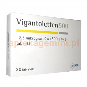 MERCK Vigantoletten 500 j.m., 30 tabletek