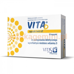 VITIS PHARMA Vita D 400 j.m., od pierwszych dni życia, 30 kapsułek twist-off