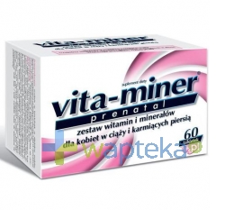 AFLOFARM FABRYKA LEKÓW SP.Z O.O. Vita-miner Prenatal 60 tabletek