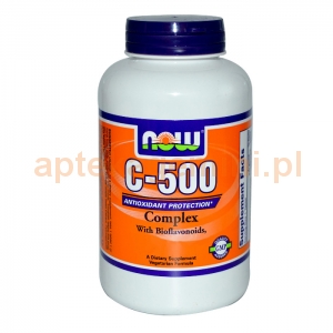 NOW FOODS Vitamin C-500, 100 pastylek do ssania