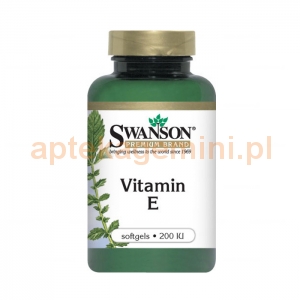 SWANSON Vitamin E 200IU, SWANSON, 60 kapsułek