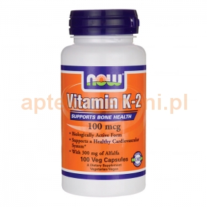 NOW FOODS Vitamin K2 100mcg, 100 kapsułek