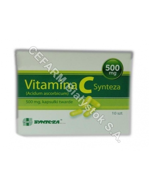 SYNTEZA Vitamina c 500 mg x 10 kaps (synteza)