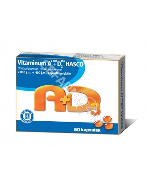 HASCO-LEK Vitaminum A 2 000 + D3 400 x 50 kaps (Hasco-Lek)