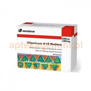 MEDANA Vitaminum A+E (2500j.m+200mg), 40 kapsułek