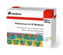 MEDANA PHARMA SPÓŁKA AKCYJNA Vitaminum A+E 40 kapsułek MEDANA