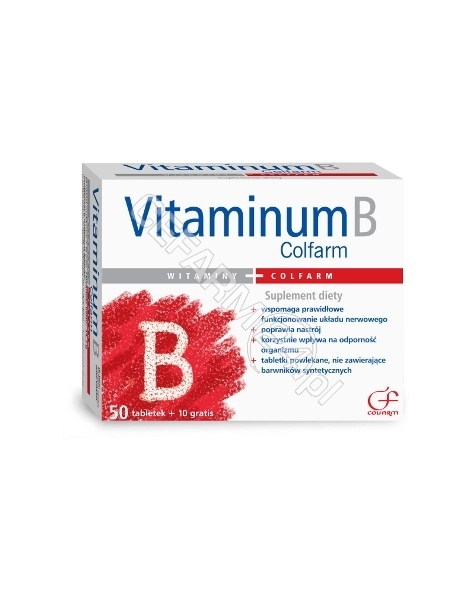 COLFARM Vitaminum B Colfarm x 50 tabl + 10 tabl