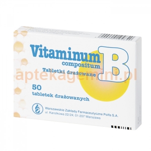 POLFA WARSZAWA Vitaminum B compositum, 50 tabletek