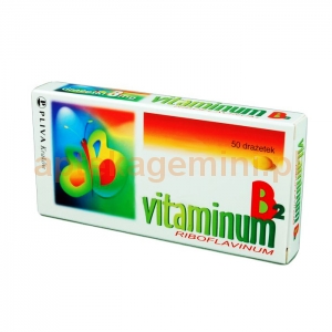 PLIVA Vitaminum B2, 3mg, 50 drażetek