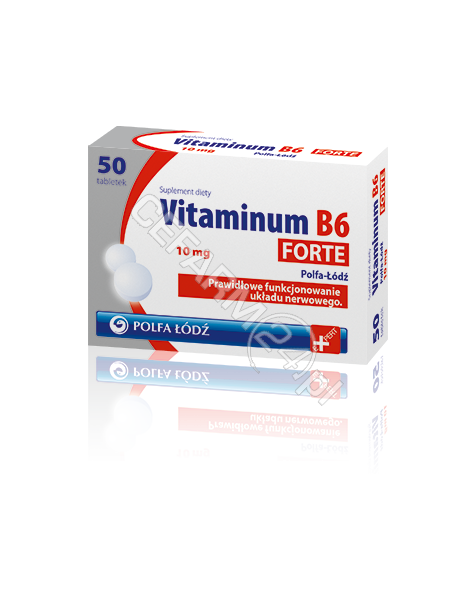 POLFA ŁÓDŹ Vitaminum B6 Forte 10 mg x 50 tabl (Polfa-Łódź)