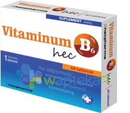 HECPHARMA RADOSŁAW WIERCZEWSKI Vitaminum B6 hec 60 tabletek