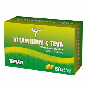 TEVA Vitaminum C 200mg, 50 tabletek
