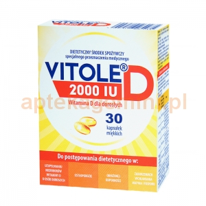 MEDANA Vitole D, 2000 IU, 30 kapsułek