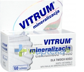 UNIPHARM SP. Z O.O. Vitrum Calcium 600 Witamina D400 x 60 tabletek