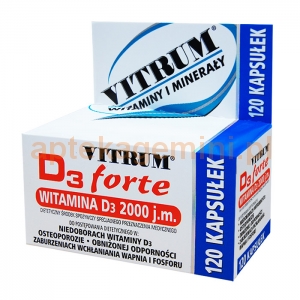 UNIPHARM Vitrum D3 Forte, 120 kapsułek