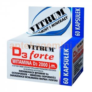 UNIPHARM Vitrum D3 Forte, 60 kapsułek