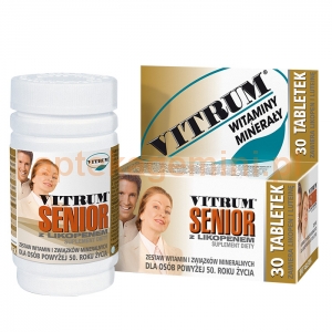 UNIPHARM Vitrum Senior z likopenem, 30 tabletek