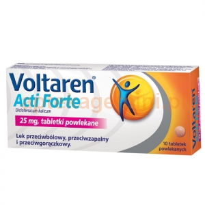 NOVARTIS Voltaren Acti Forte 25mg, 10 tabletek powlekanych