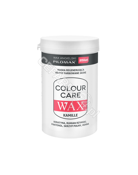 PILOMAX JOLANTA BORTKIEWICZ Wax Colour Care Kamille regenerująca maska do włosów zniszczonych jasnych 480 g