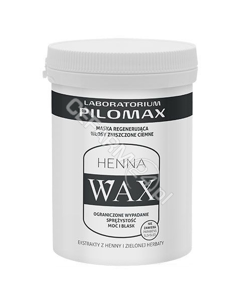 PILOMAX JOLANTA BORTKIEWICZ Wax henna maska regenerująca włosy zniszczone ciemne 240 ml