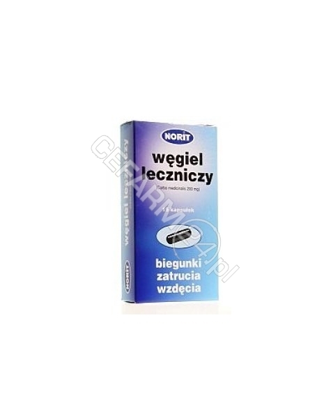 NORIT PHARMA Węgiel leczniczy (norit) 200 mg x 30 kaps