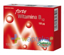NATURELL POLSKA SP.Z O.O. Witamina B12 Forte 100 tabletek NATURELL