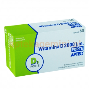 SYNOPTIS PHARMA Witamina D 2000 j.m. Forte, Apteo, 60 kapsułek