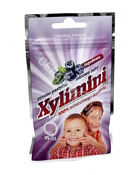 TOP BRANDS Xylimini pastylki jagodowe do ssania x 25 szt